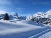 Winterstimmung auf der Alp Flix; Pkt. 2792m, Piz Platta, 3392m, TÃ¤ligrat 3143m, Usser Wissberg 3053m, Piz Forbesch  3226m, Piz Arbalatsch 3203m,