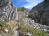 steiler Abstieg von der BurghÃ¼tte (Leiter)