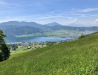 Sicht vom  Aegeri Panoramaweg; Wildspitz, Rigi, Zugerberg