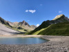 Aelplisee 2155m; Parpaner Rothorn Ostgipfel, Aelplihorn 2839m, Tschirpen 2728m