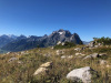 Panorama von weiter oben; Clariden 3267m, Ortsstock 2716m, Höchturm 2666m; Glärnisch