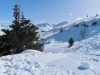tiefer Winter hier oben.  Mederger Flue 2706m, Schafgrind 2635m, Tiejer Flue 2781m