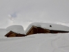 tief verschneite Alpe Bel