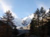 ein  Blick vom Aussichtspunkt CÃ¼nella  auf den Gletscher; Piz Argient 3945m, Cast AgÃ¼zzza 3854m, Piz Bernina 4048m, Piz Morteratsch 3751m