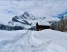 Winterstimmung auf dem Weg zum Grotzenbüel; Ortstock, 2717m, Höch Turm 2665m