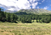 auf dem Moosalp 2048m; Mällich 2670m, Schwarzhorn 2776m, Grat 2810m