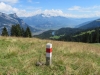 Blick von Alp MÃ¤dens   auf Gonzen und Chapfensee