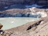 der Claridengletscher mit Gletschersee; der Gletscher kalbt