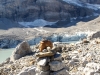 Clariden;  der Claridengletscher mit Gletschersee 2100m