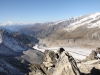 Blick vom Gipfel des Eggishorns 2926m; hi:  Matterhorn 4478m, Weisshorn 4505m,  Gand Combin 4314m, Mont Blanc 4808m; vo Aletschbord
