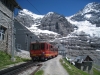 Station Eigergletscher mit Eigr Westwand und Eigergletscher