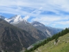 Mettelhorn 3406m, Schalihorn 3975m, Weisshorn 4505m, Bishorn; 4153m, Brunegghorn 3853m