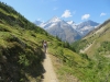 auf dem Weg zur TÃ¤schalp; Schalihorn 3975m, Weisshorn 4505m, Bishorn 4153m, Brunegghorn 3853m