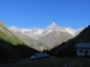 Morgen auf der TÃ¤schalp;  Schalihorn 3975m, Weisshorn 4505m, Bishorn 4153m