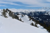 wunderschöne Winterlandschaft; re Schwarzhorn 3108m, Scherbadung 3110m