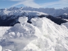 viel Schnee; vo Ernergalen; Merezebachschije 3027m,Kl  Blinnenhorn 3316m, Blinnenhorn 3374m, langer  Grat