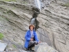 Hochebene  Segnas Sut; Marianne beim Wasserfall