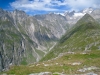 Sicht ins Gredetschtal; LÃ¶tschentaler Breithorn, Gredetschhoreli-und Gletscher, Nesthorn, Hofathorn