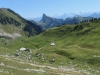 Blick auf  das Stockhorn  2190m; Alp Chessel