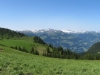 Panorama Palfries: Zanaihorn 2821m, Schwarze HÃ¶rner 2645m,  Pizol 2844m, Ringelspitz 3347m, Tristelhorn 3114m, Hangsackgrat 2634m, Trinserhorn 3028m, Piz Sardona 3055m