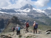Ausblick beim Abstieg vom Gornergrat; mit Matterhorn