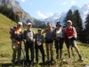 Gruppenfoto vor Absteig nach Kandersteg: Edith, Kandid, Giuliana, Bruni, Marianne und Brigitte