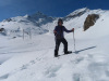 Marianne auf der Alp da Buond Sur 2134m; Piz d'Arlas 3367m