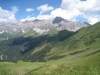 Sicht hinunter zur Alp  Ludera  1798m