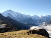 Bergstation MÃ¤nnlichen Seilbahn mit li Tschuggen