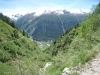 Taleinschnitt des Oberbaches; Bochtenhorn 2474m, Chietalstock 2382m, Mossmattstock 2475m, Distelgrat, Brudelhorn 2790m