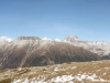 Panorama von Muottas Muragl:  hi  Piz Ãertsch 3267m, Piz  Blaisun  3200m, Piz Kesch 3417m
