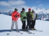 Brigitte, Bruni, Niggi uns Sabina auf dem  Plateau Nair 2656m