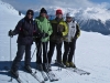 Marianne, Bruni, Niggi und Sabina auf dem  Plateau Nair 2656m