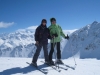 Marianne und Bruni auf der Fuorcla Grischa 2964m mit Piz Nair 3057m