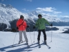 Brigitte und Bruni vor dem Piz Corvatsch 3451m
