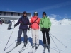 Marianne, Brigitte und Bruni auf Corviglia