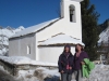 Kapelle auf Fex Cresta; Marianne und Bruni
