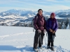 Bruni und Marianne auf dem Regelstein 1310m; SÃ¤ntismassiv und Churfirsten