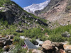wunderschöne alpine Landschaft mit Täschhorn und Feegletscher
