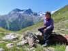 Marianne vor Mittagshorn 3143m, Egginer 3367m