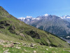 Fletschhorn 3993m, Lagginhorn 4010m, Weissmies 4023m, vo Trifthorn 3396m