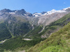 Blick in den Talgrund von Saas Fee