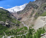 Blick auf die Feereu  Vispa und den Feegletscher;re Seitenmoräne