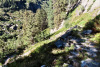 der Weg im steilen Hang