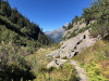 unterwegs auf dem  Alten Sustenweg; hi li Planplatte