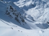 beim Abstieg  vom Weisshorn; wunderbare Winterlandschaft; arpaner Weisshorn 2776m, Parpaner Schwarzhorn 2683m