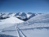 beim Abstieg  vom Weisshorn; wunderbare Winterlandschaft; Sicht gegen  li vo BrÃ¼ggerhorn 2447m